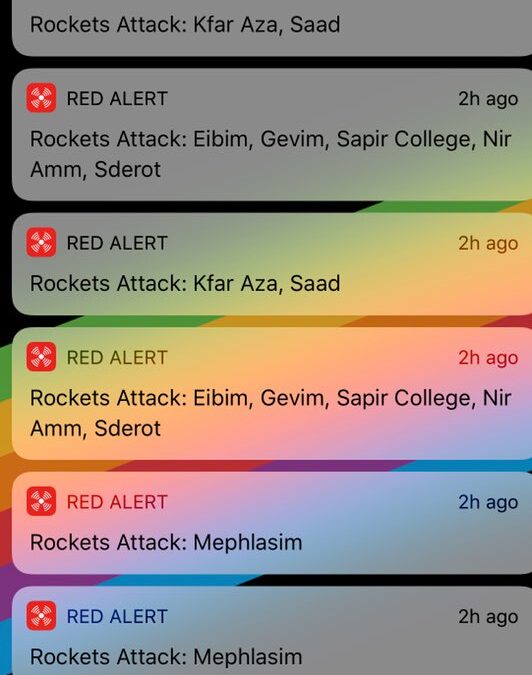 Raketangreb på Israel