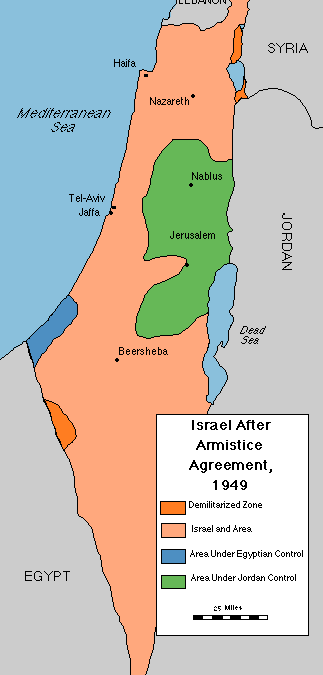 Tel Aviv Kommune hænger kort i skoler, der viser grænser fra før 1967