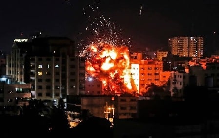 Hamas' bygning i Gaza