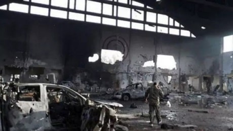 T4 i Syrien efter det israelske missilangreb